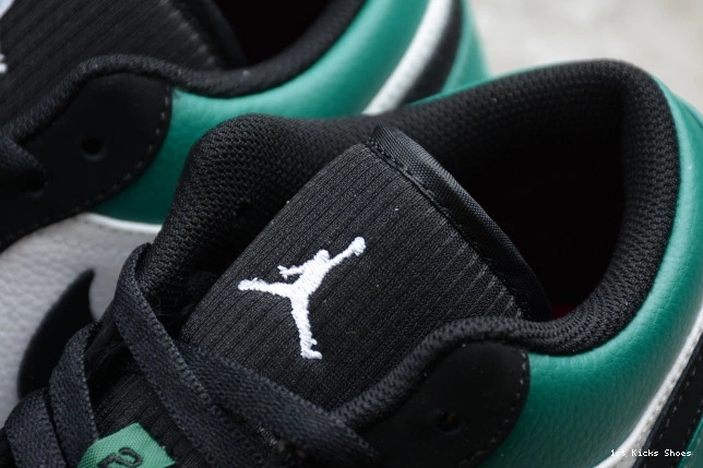 1st Kicks White Jordan Air 553558-113 Low Black Mystic 1 Green 0810